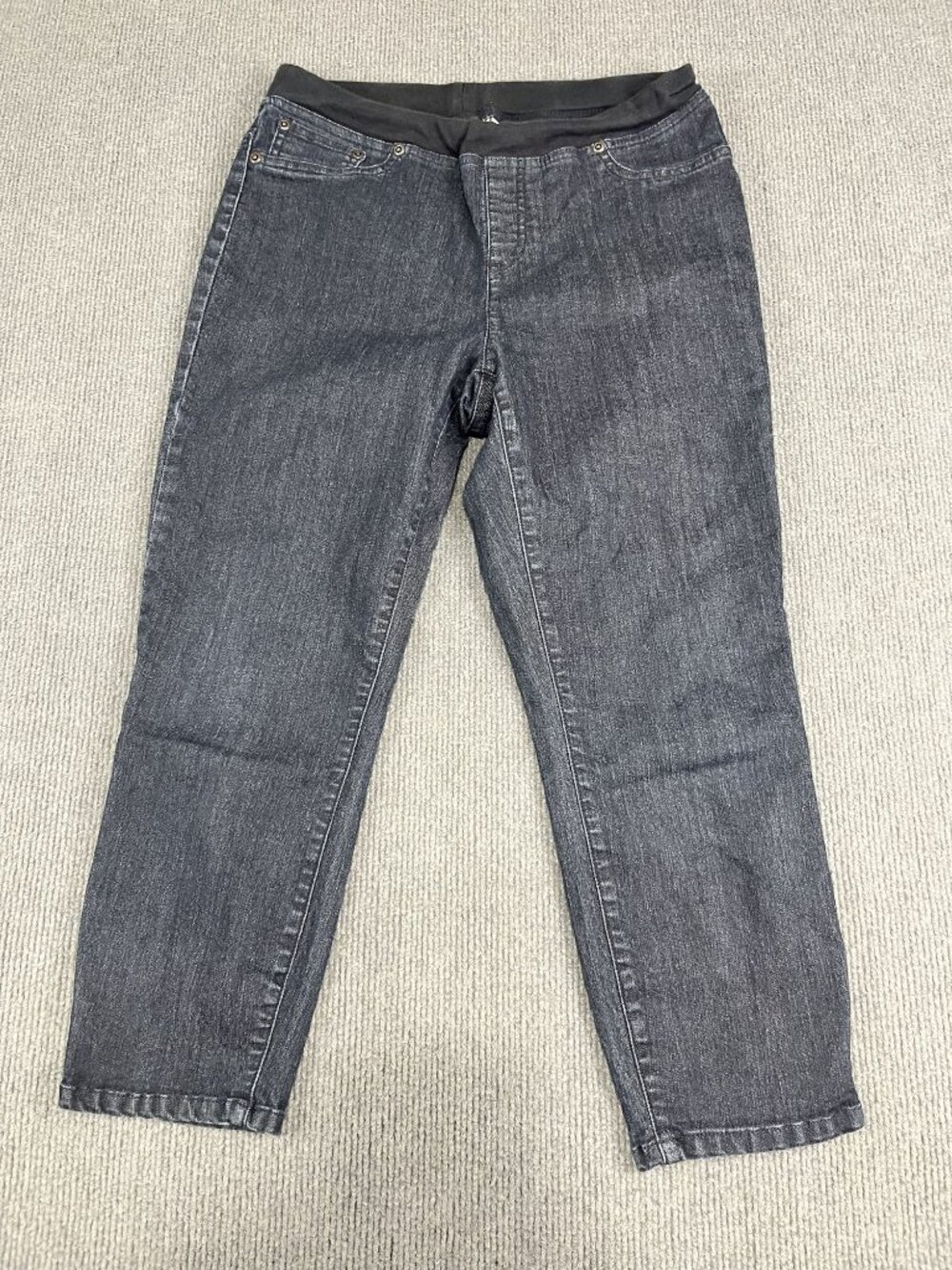 Chico's Platinum Pull-On Blue Jeans Womens Size 1.5